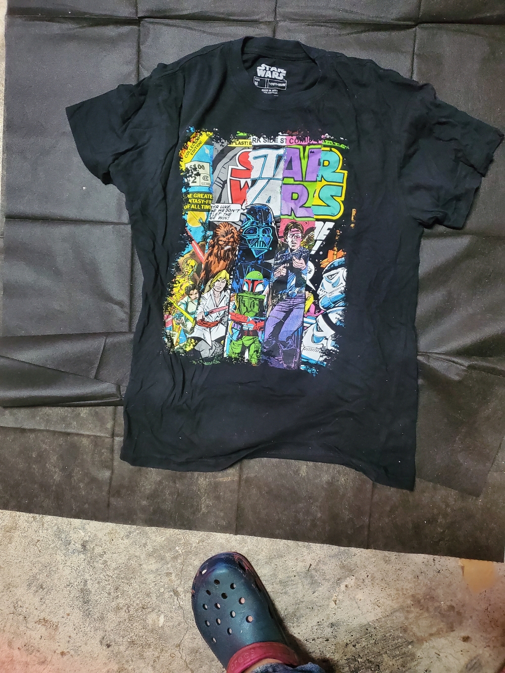 Star Wars Mens Black Short Sleeve Graphic Tee Med/sml, Or Kids Large